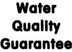 water quality guarantee